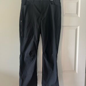 Eddie Bauer Mens Black Fleece Lined Tech Pants size 36x32